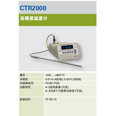 WIKA威卡测温电桥热CTR2000